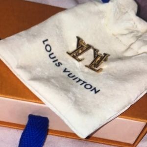 Louis Vuitton Gold LV Earrings